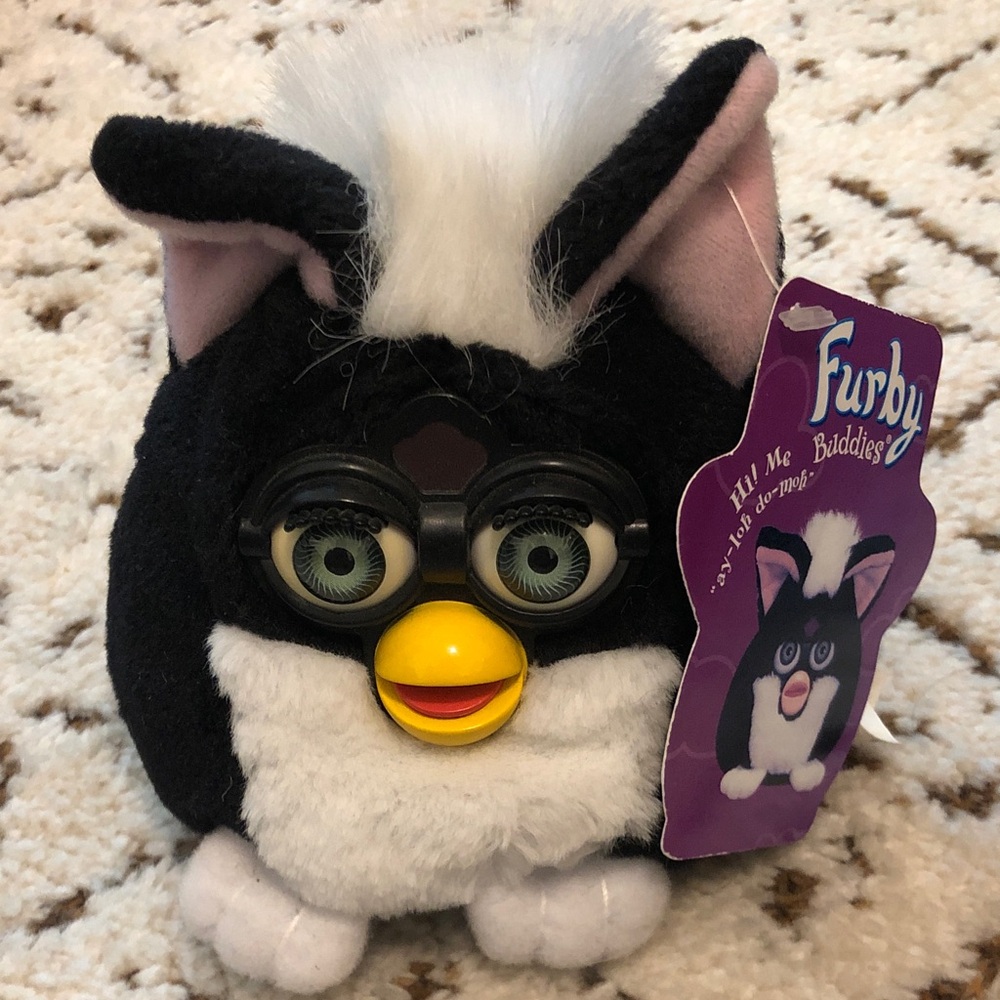 Furby Buddies Black and White Interactive Bird Toy